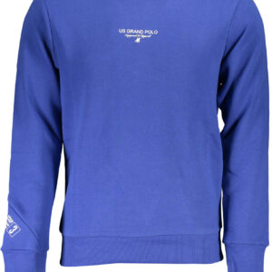US GRAND Herren-Sweatshirt mit Reißverschluss, blau