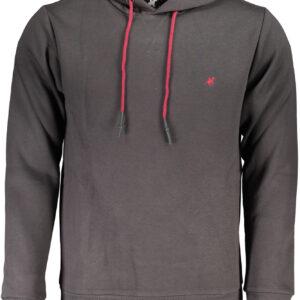 US GRAND Herren-Sweatshirt mit Reißverschluss, grau