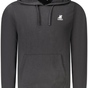 US GRAND Herren-Sweatshirt mit Reißverschluss, schwarz