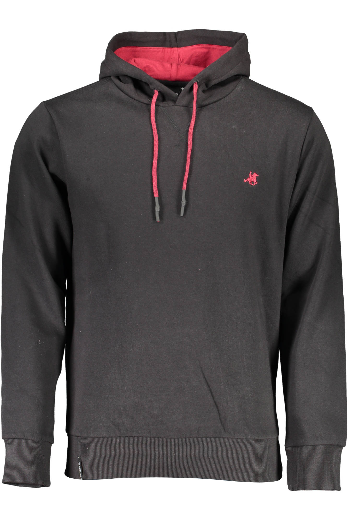 US GRAND Herren-Sweatshirt mit Reißverschluss, schwarz