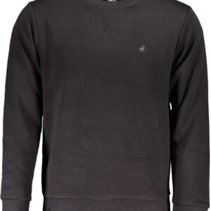 US GRAND Herren-Sweatshirt mit Reißverschluss, schwarz
