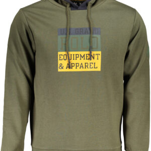 US GRAND Herren-Sweatshirt mit Reißverschluss, grün