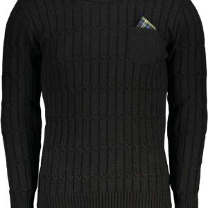US GRAND Herrenpullover, schwarz