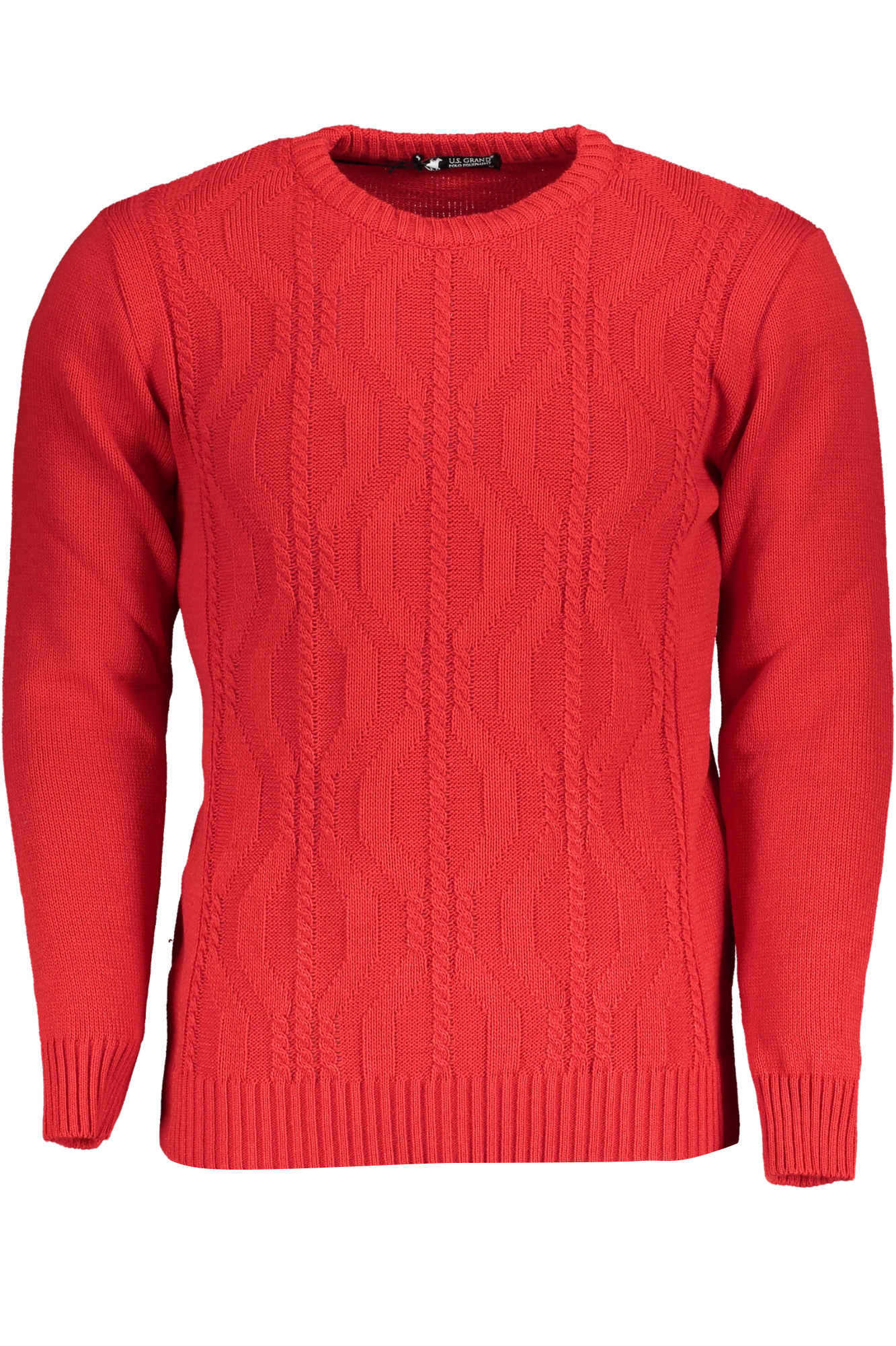 US GRAND Herren-Rotpullover