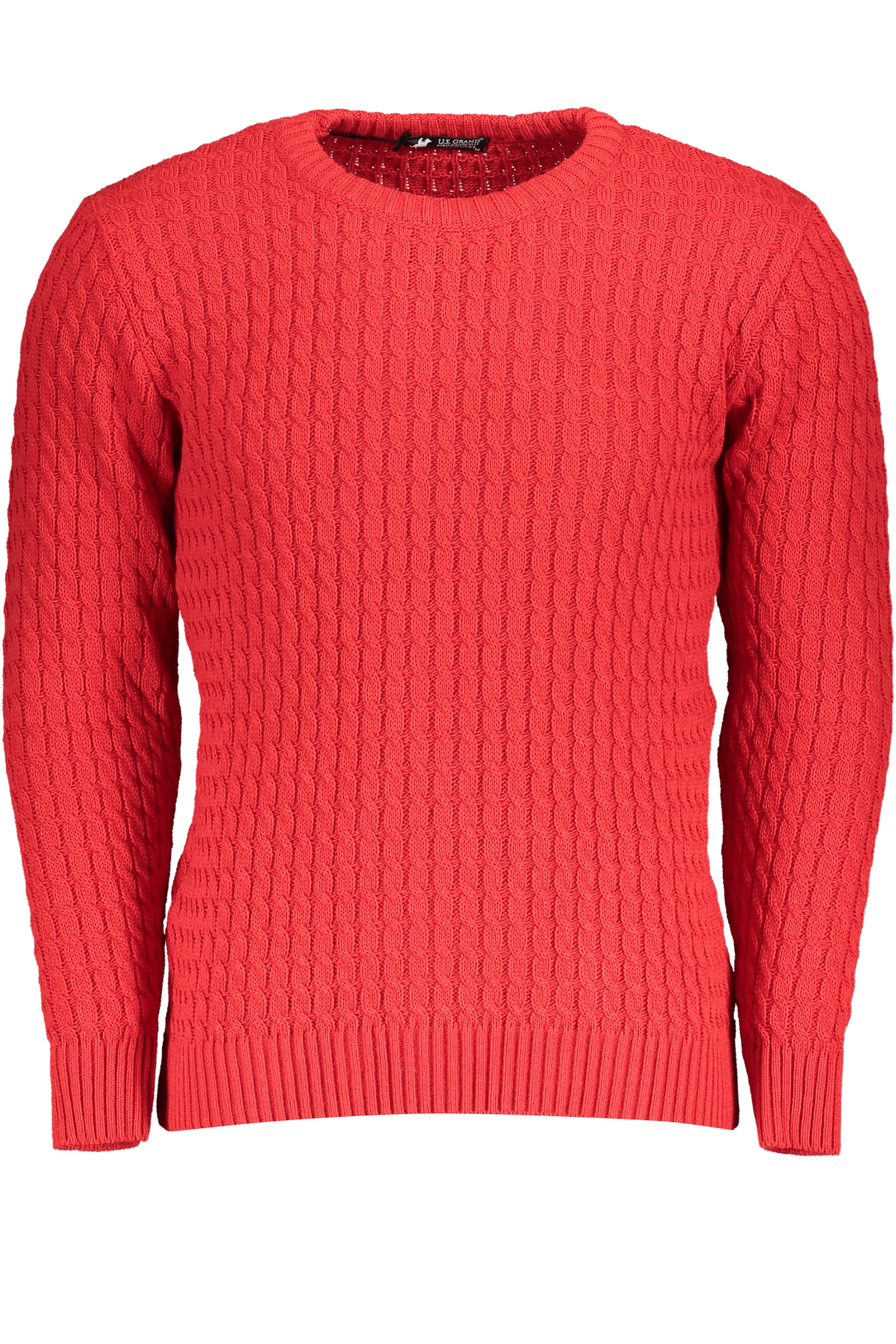 US GRAND Herren-Rotpullover