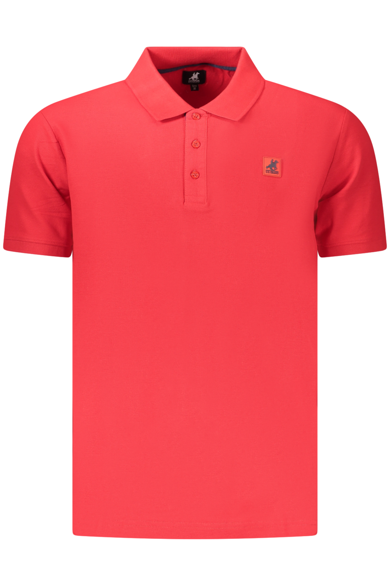 US GRAND Herren-Poloshirt mit kurzen Ärmeln, Rot