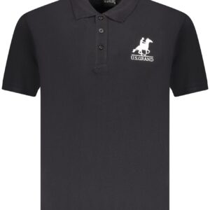 US GRAND POLO Kurzarm Herren Schwarz
