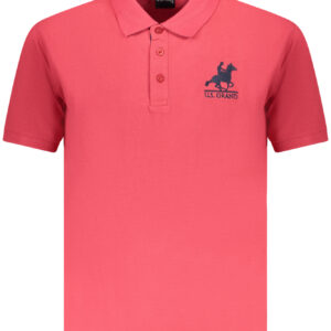 US GRAND Herren-Poloshirt mit kurzen Ärmeln, Rot
