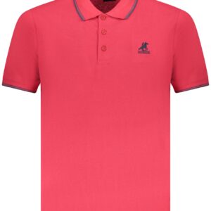 US GRAND Herren-Poloshirt mit kurzen Ärmeln, Rot