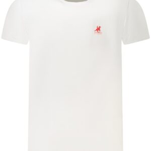 US GRAND Herren-T-Shirt mit kurzen Ärmeln, weiß