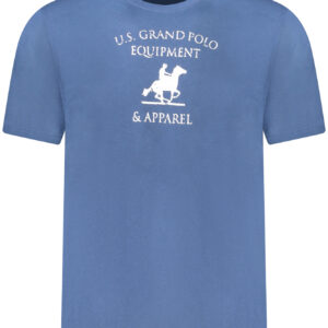 US GRAND Herren-T-Shirt mit kurzen Ärmeln, blau