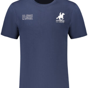 US GRAND Herren-T-Shirt mit kurzen Ärmeln, blau