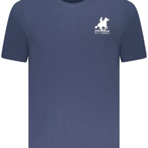 US GRAND Herren-T-Shirt mit kurzen Ärmeln, blau