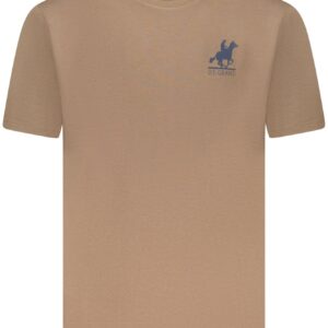 US GRAND Herren-T-Shirt mit kurzen Ärmeln, braun