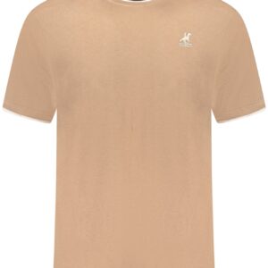 US GRAND Herren-T-Shirt mit kurzen Ärmeln, braun
