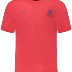 US GRAND Herren-T-Shirt mit kurzen Ärmeln, rot