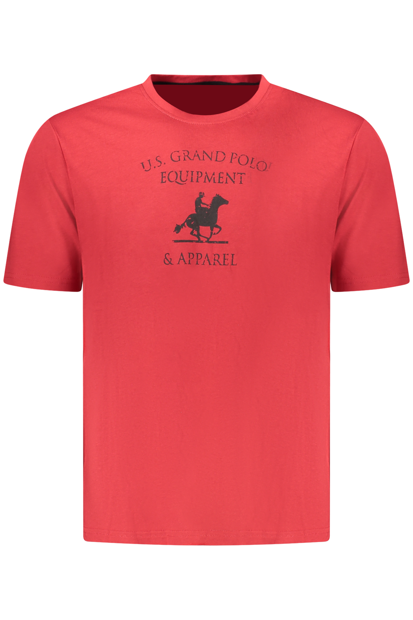 US GRAND Herren-T-Shirt mit kurzen Ärmeln, rot – Bild 3
