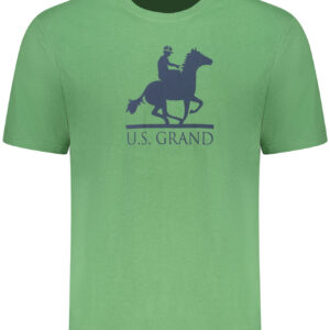 US GRAND Herren-T-Shirt mit kurzen Ärmeln, grün