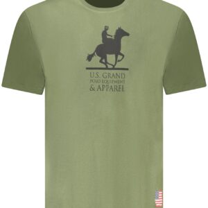 US GRAND Herren-T-Shirt mit kurzen Ärmeln, grün