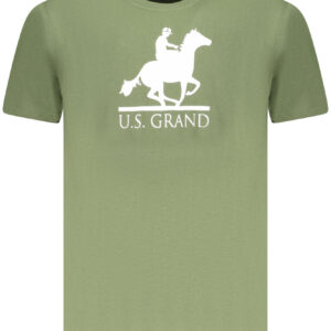 US GRAND Herren-T-Shirt mit kurzen Ärmeln, grün