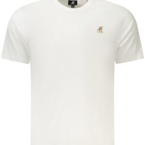 US GRAND Herren-T-Shirt mit kurzen Ärmeln, weiß