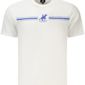 US GRAND Herren-T-Shirt mit kurzen Ärmeln, weiß