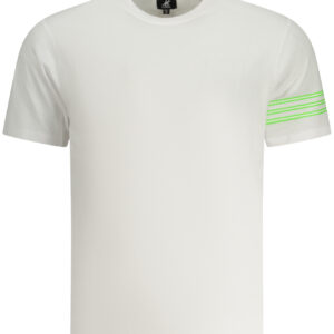 US GRAND Herren-T-Shirt mit kurzen Ärmeln, weiß