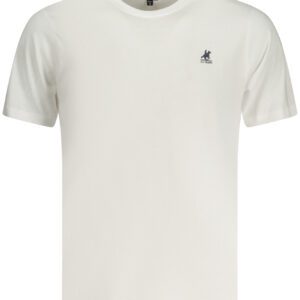US GRAND Herren-T-Shirt mit kurzen Ärmeln, weiß