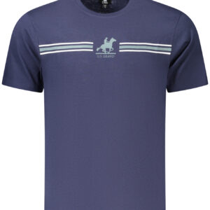 US GRAND Herren-T-Shirt mit kurzen Ärmeln, blau