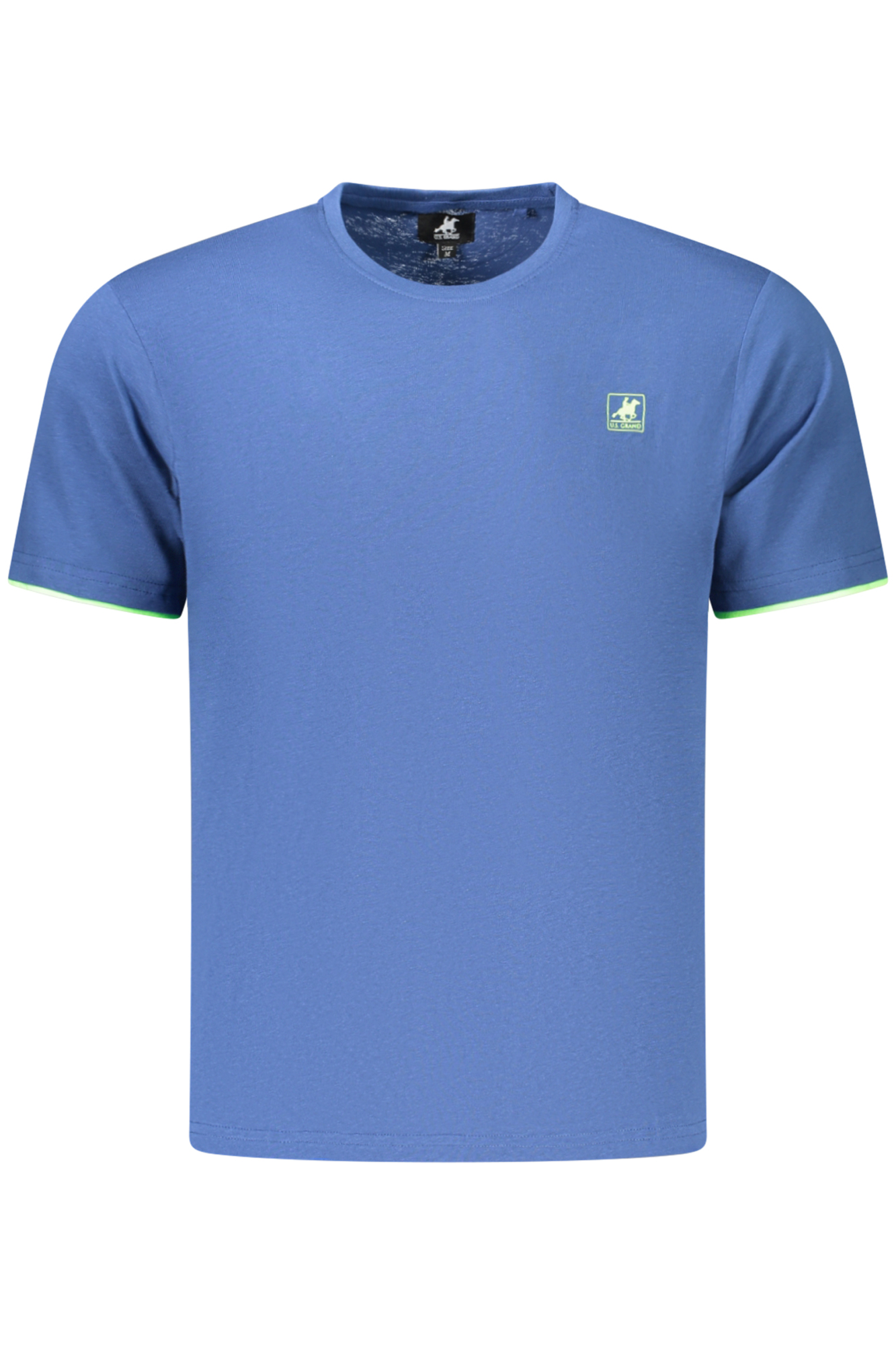 US GRAND Herren-T-Shirt mit kurzen Ärmeln, blau