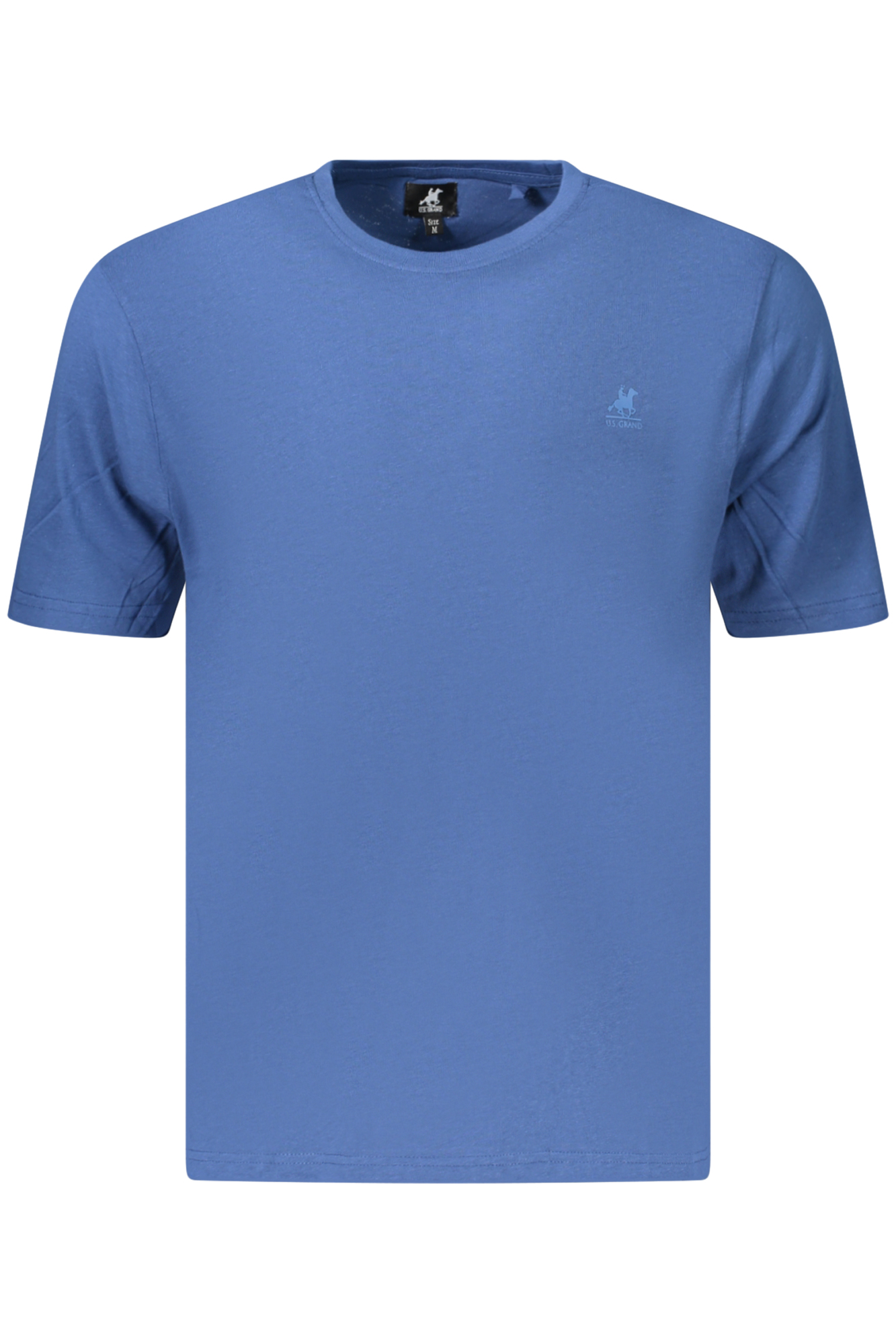 US GRAND Herren-T-Shirt mit kurzen Ärmeln, blau