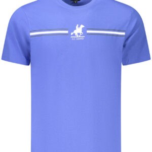 US GRAND Herren-T-Shirt mit kurzen Ärmeln, blau