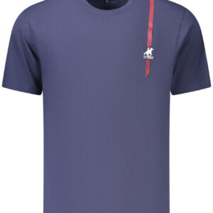 US GRAND Herren-T-Shirt mit kurzen Ärmeln, blau