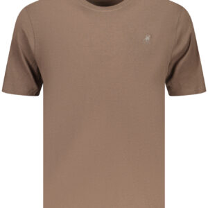 US GRAND Herren-T-Shirt mit kurzen Ärmeln, braun