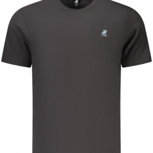 US GRAND Herren-T-Shirt, schwarz, kurzärmelig