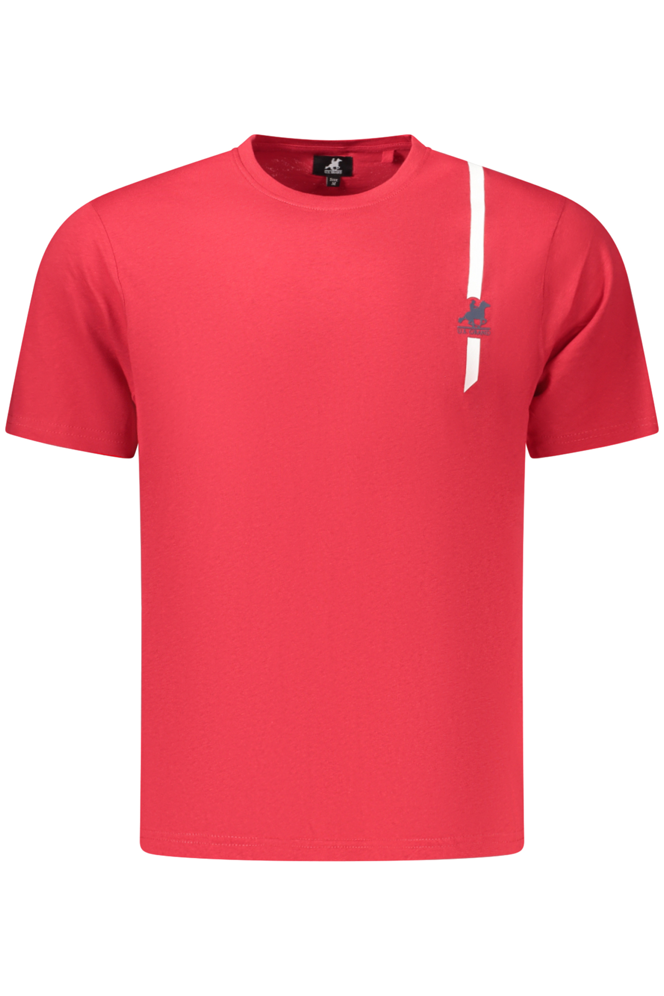 US GRAND Herren-T-Shirt mit kurzen Ärmeln, rot