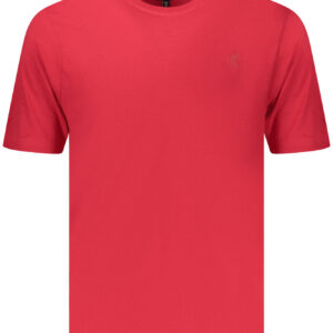 US GRAND Herren-T-Shirt mit kurzen Ärmeln, rot