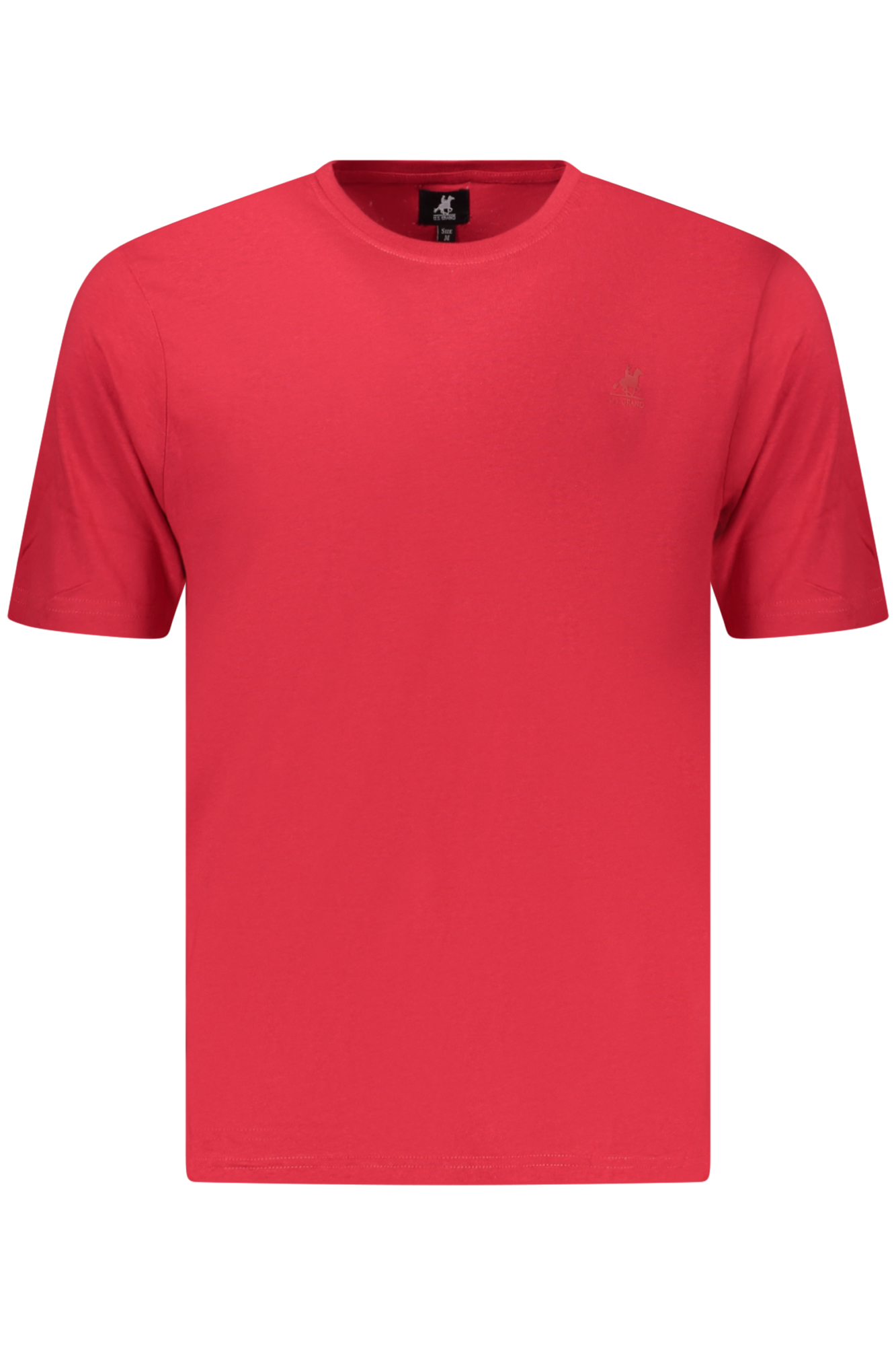 US GRAND Herren-T-Shirt mit kurzen Ärmeln, rot