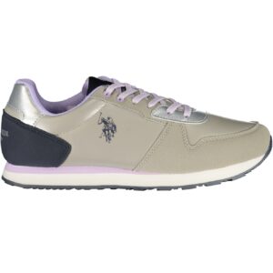 US POLO ASSN. SILBERNE DAMEN-SPORTSCHUHE