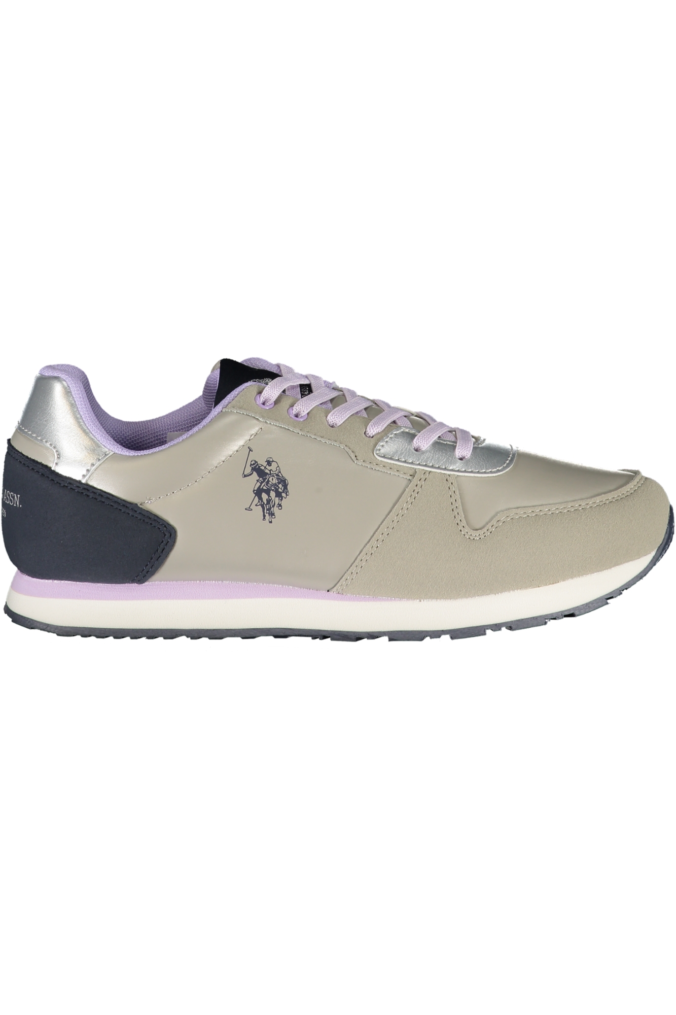 US POLO ASSN. SILBERNE DAMEN-SPORTSCHUHE