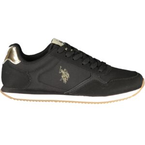 US POLO ASSN. SCHWARZE DAMEN-SPORTSCHUHE