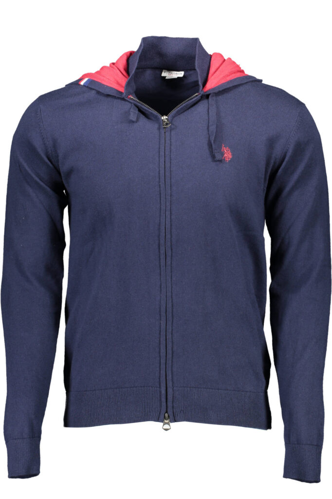 US POLO ASSN. Herren-Strickjacke, blau