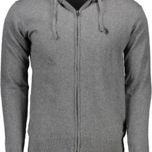 US POLO ASSN. GRAUER HERREN-CARDIGAN
