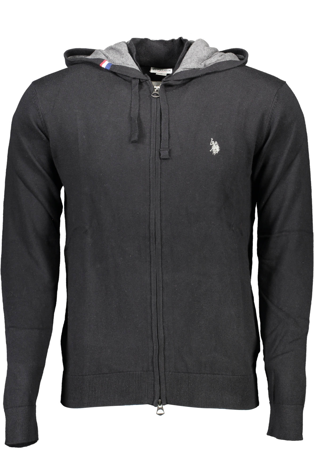 US POLO ASSN. Herren-Strickjacke, schwarz