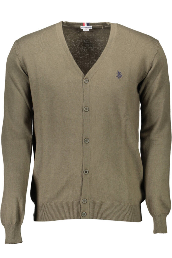 US POLO ASSN. GRÜNER HERREN-CARDIGAN