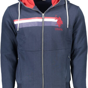 US POLO ASSN. Herren-Sweatshirt mit Reißverschluss, blau