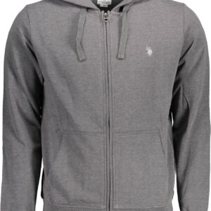 US POLO ASSN. Herren-Sweatshirt mit Reißverschluss, grau
