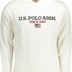 US POLO ASSN. Herren-Sweatshirt mit Reißverschluss, weiß