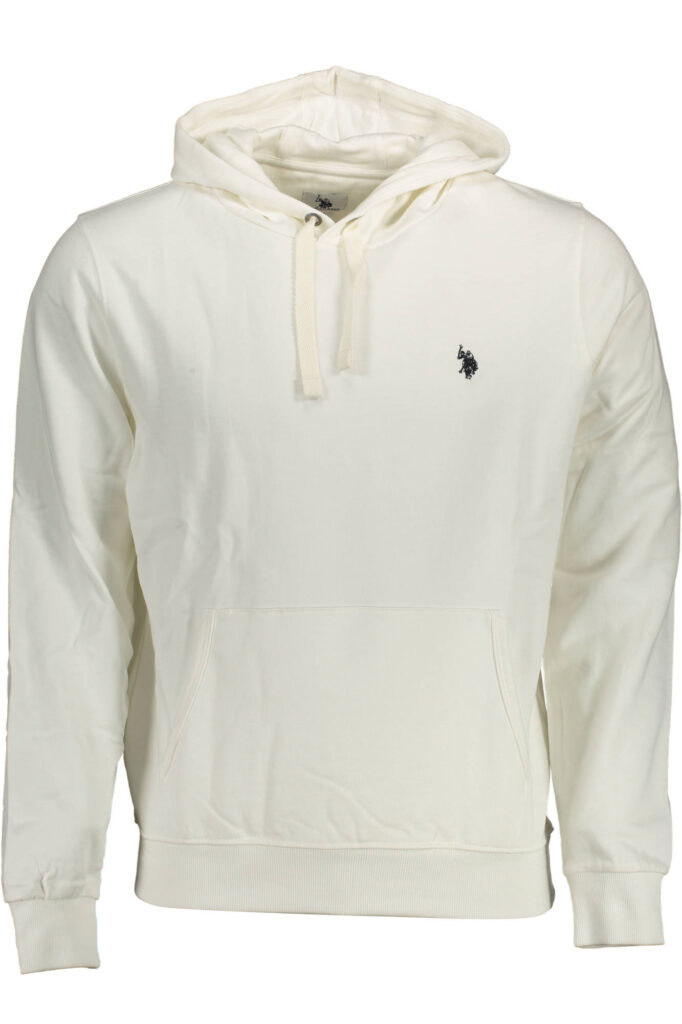 US POLO ASSN. Herren-Sweatshirt mit Reißverschluss, weiß