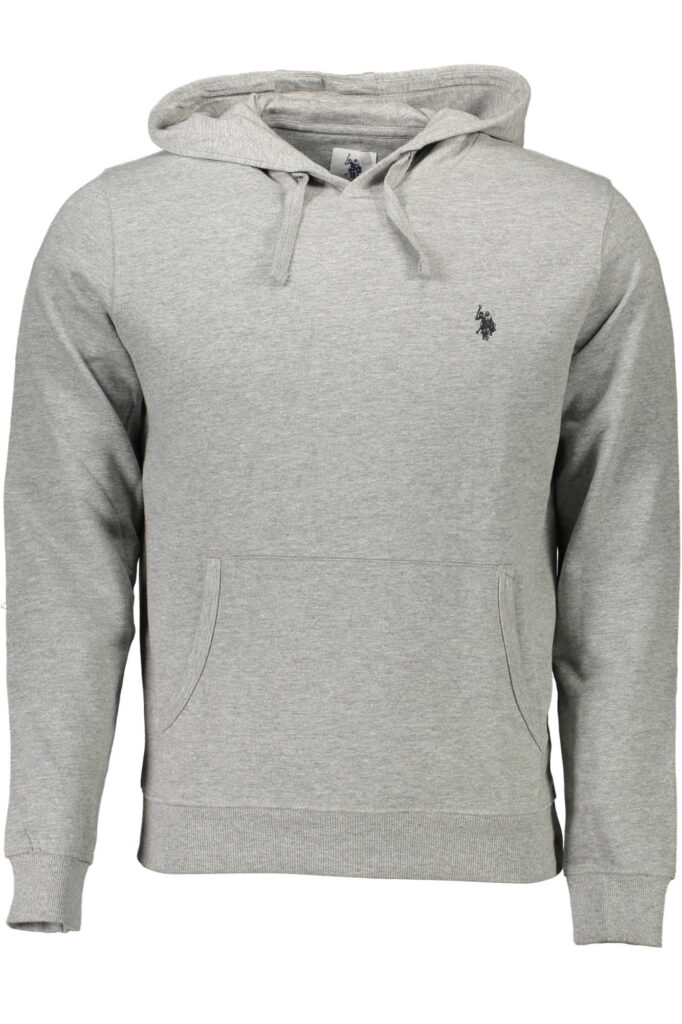 US POLO ASSN. Herren-Sweatshirt mit Reißverschluss, grau